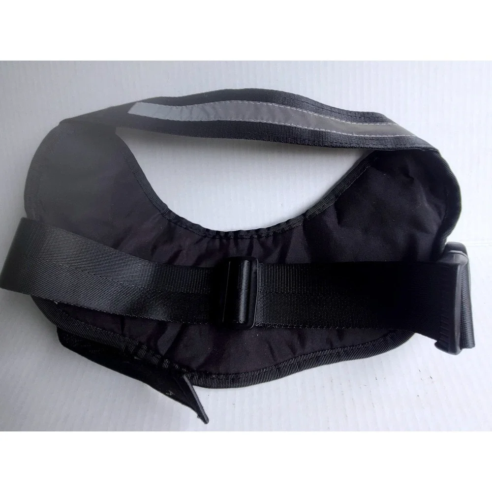 Neon Green Reflective Dog Harness Large High Visibility‎ Padded Pet Vest Black
